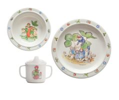 Rätt Start barnservis Elsa Beskow Blomsterbarn 3 delar