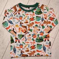 Trikå - jultyg vitt