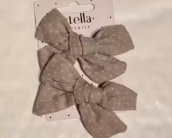 Hårklämmor grå 2-pack