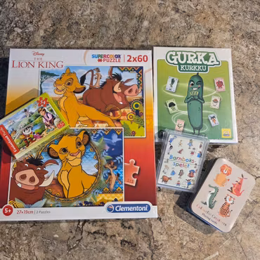 Spel/pusselpaket nr 4 70% rabatt!