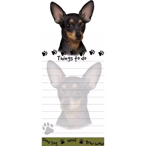 Block med magnet – Chihuahua, svart