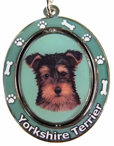 Nyckelring, spinning – Yorkshireterrier, valp