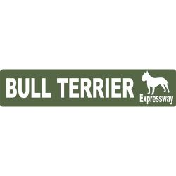 Gatuskylt – Bullterrier