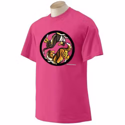 T-shirt, Yin Yang sangria – Collie