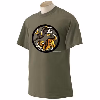 T-shirt, Yin Yang khaki – Collie
