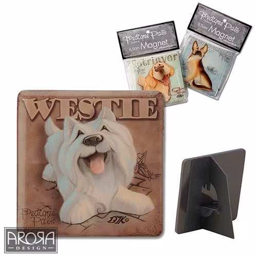 Kylskåpsmagnet, Pedigree Pals – West highland white terrier