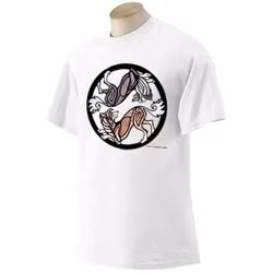 T-shirt, Yin Yang vit – Chinese crested dog