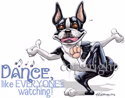 Tygkasse, Dance like… – Bostonterrier