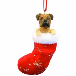 Juldekoration, julstrumpa – Bullmastiff