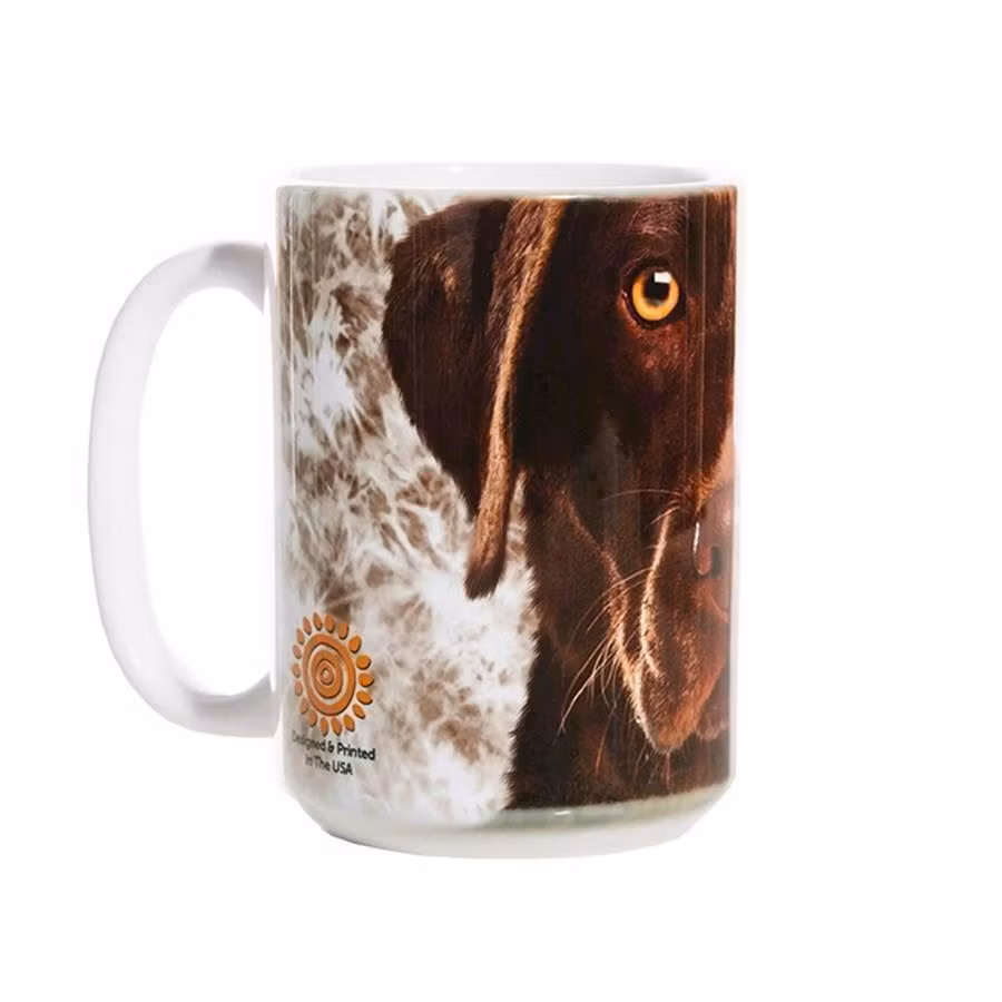 Mugg, Face – Labrador retriever, choklad
