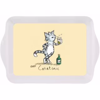 Bricka med illustration av Louise Tate – Catatonic
