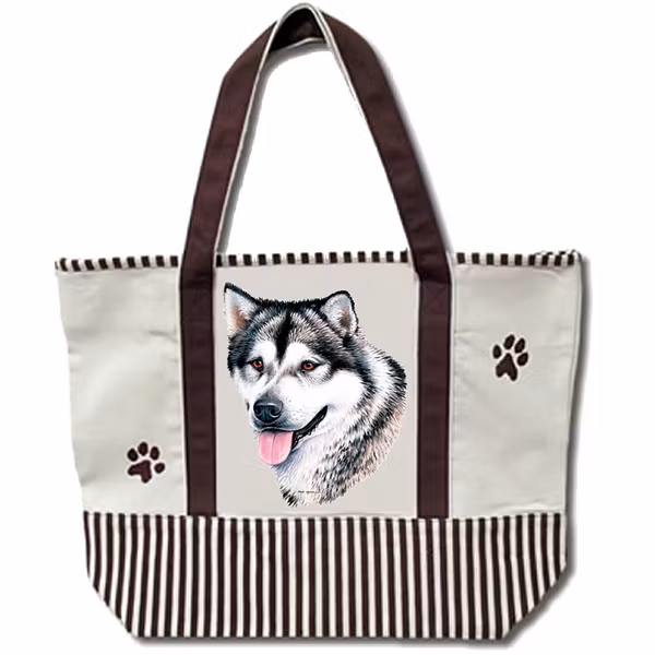 Tygväska, canvas – Alaskan malamute