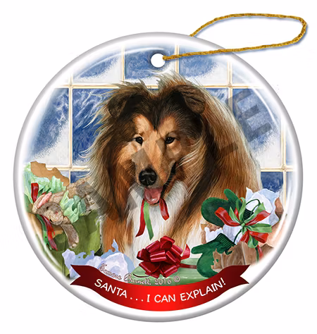 Julprydnad, Santa I Can Explain – Collie långhårig