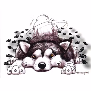 Dekal, Rug dig – Alaskan malamute