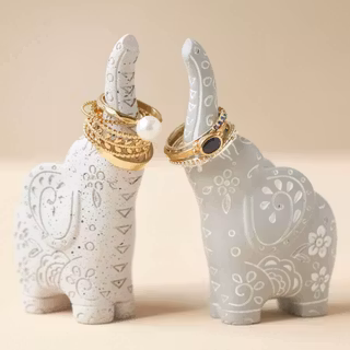 Ringhållare – Elefant, grå eller spräcklig