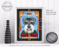 Konsttryck Krista Brooks, Patron Saint Of Tenacity – Schnauzer