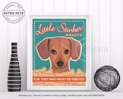 Konsttryck Krista Brooks, Little Stinker Biscuits – Tax