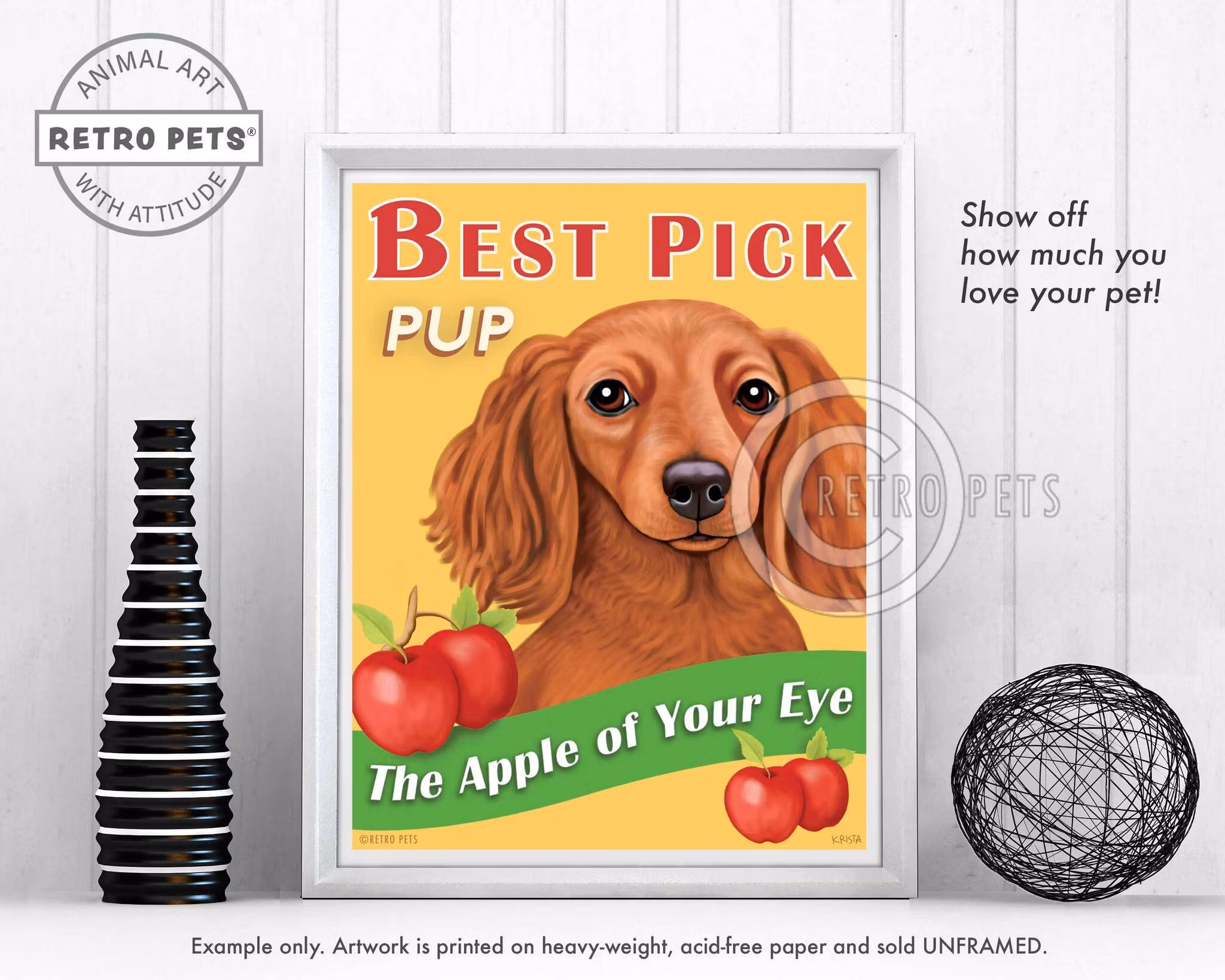 Konsttryck Krista Brooks, Best Pick Pup – Tax