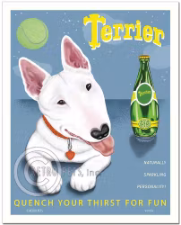Konsttryck Krista Brooks, Terrier – Bullterrier