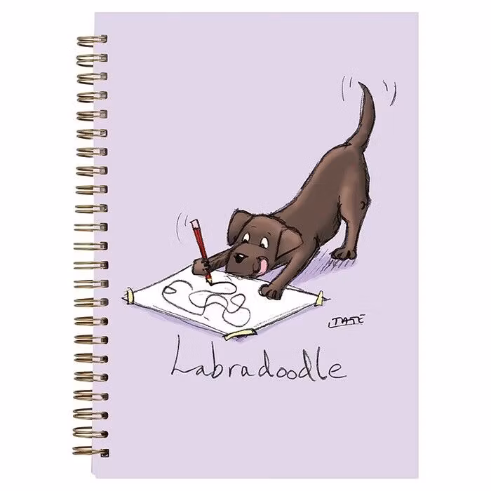Block, A6 linjerat – Labradoodle