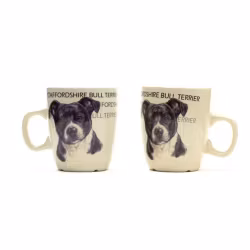 Kaffemugg med text – Staffordshire bullterrier