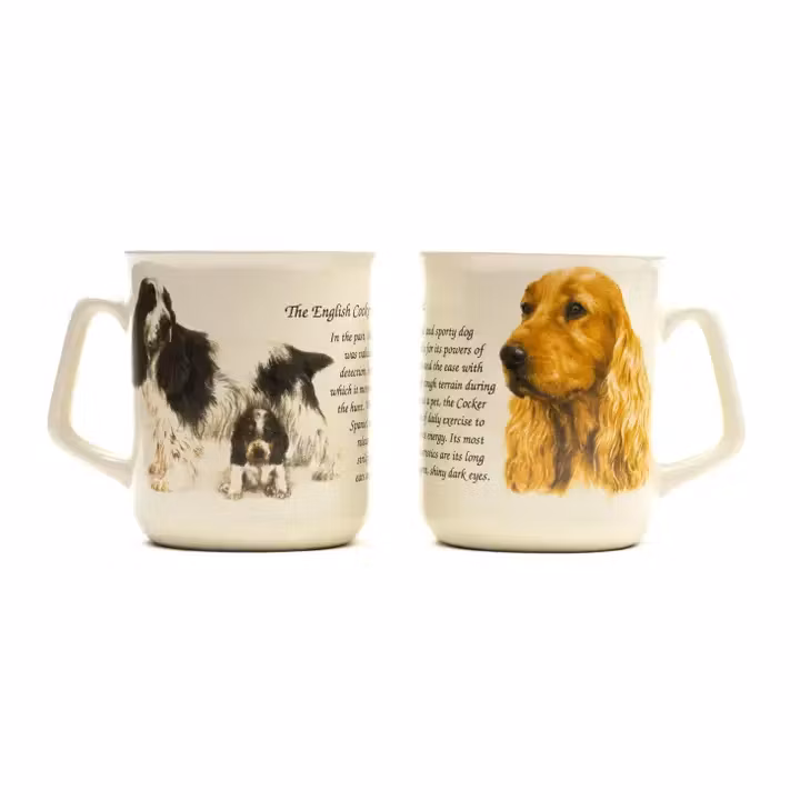 Mugg med text – Cocker spaniel