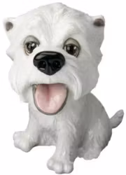 Figurin Arora, Fergus – West highland white terrier