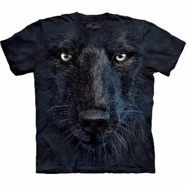 T-shirt – Black wolf face