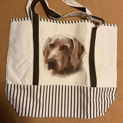Tygväska, canvas – Weimaraner