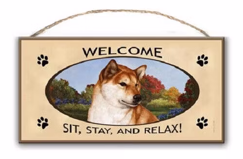 Skylt, Welcome – Shiba