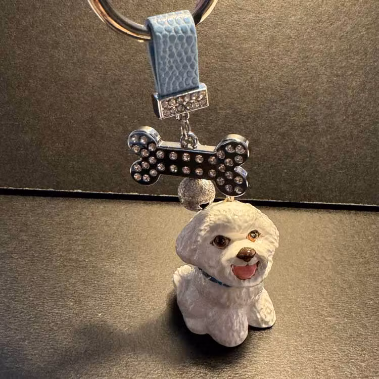 Nyckelring, Blue Witch – Bichon Frisé