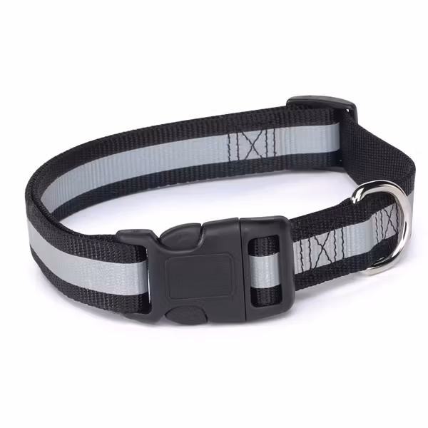 Reflexhalsband, Guardian Gear – svart, 35-50 cm
