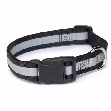 Reflexhalsband, Guardian Gear – svart, 35-50 cm