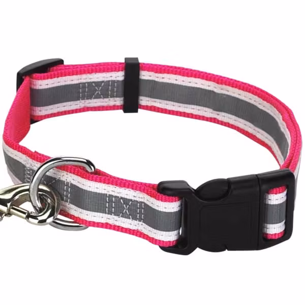 Reflexhalsband, Guardian Gear – mörkrosa, 45-65 cm