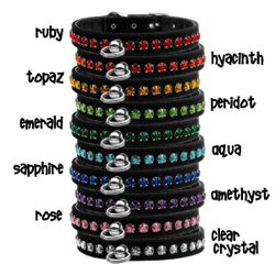 Halsband Black Velvet Crystal Elite
