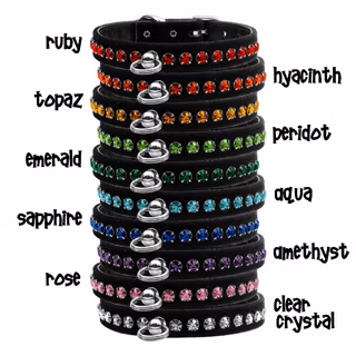 Halsband Black Velvet Crystal Elite