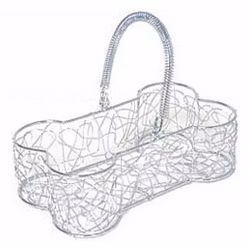 Nätkorg i metall – Hundben