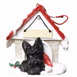 Juldekoration, hundkoja – Skotsk terrier