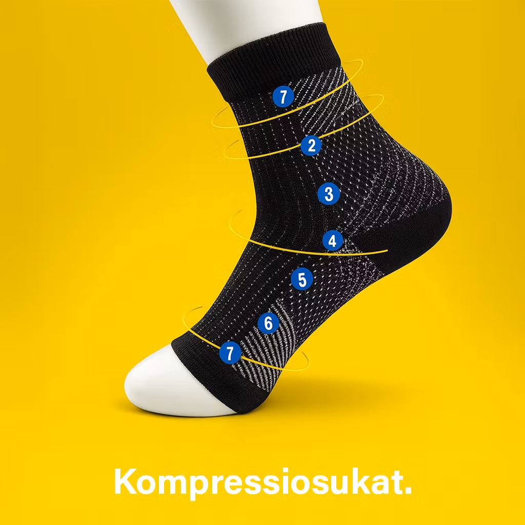 Kompressiosukat luupiikkiin