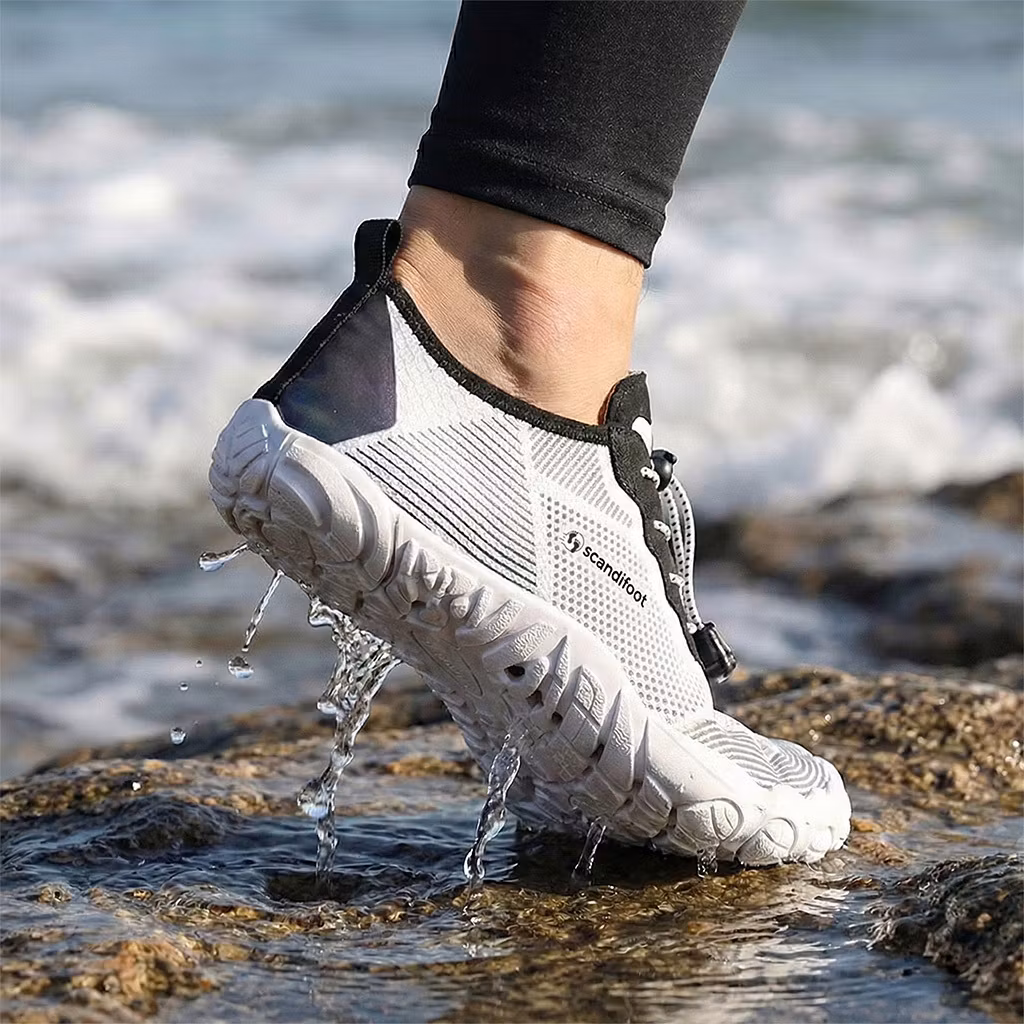 Paljasjalkakenkä valkoinen (urheilu)