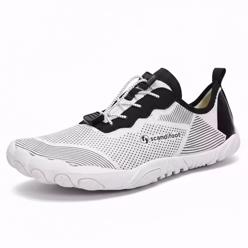 Paljasjalkakenkä valkoinen (urheilu)