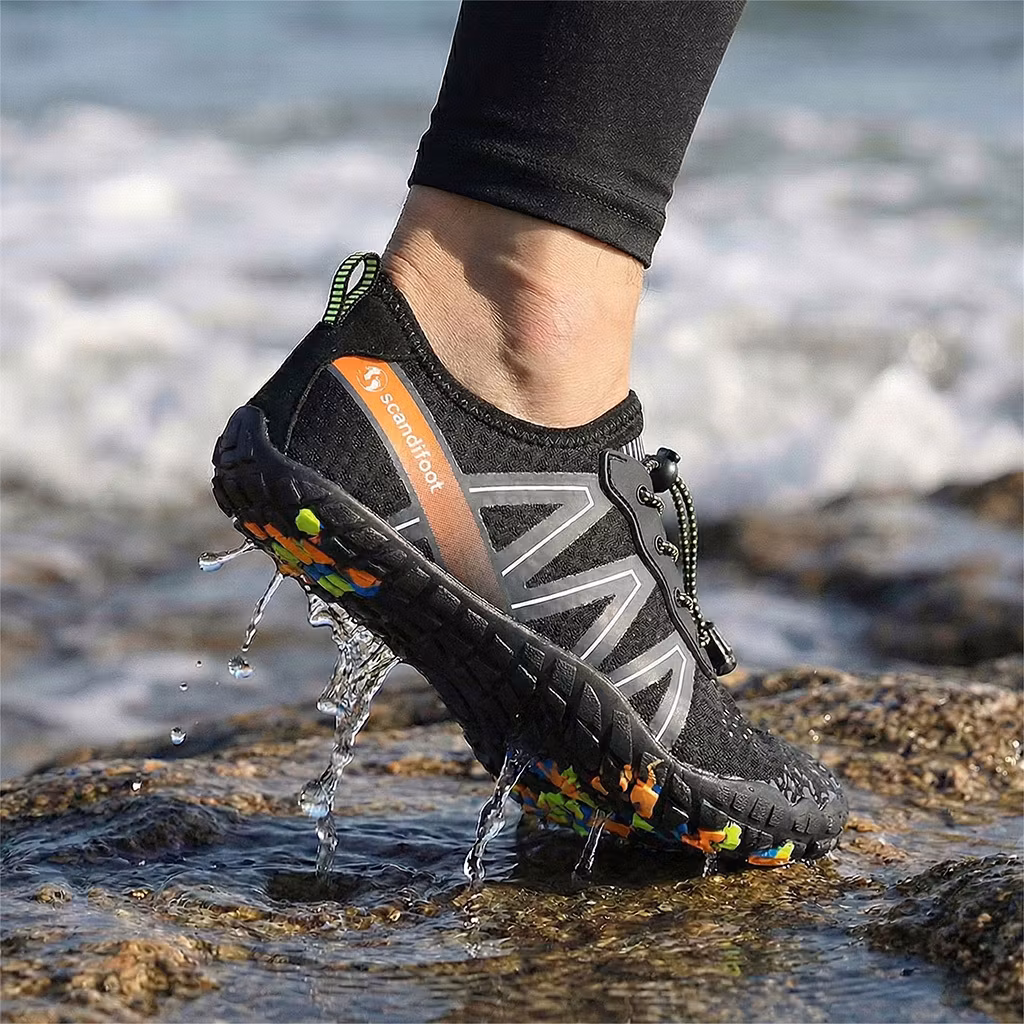 Paljasjalkakengät active (musta)