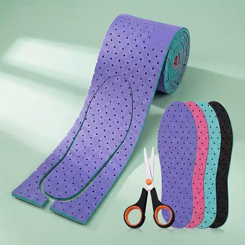 Leikattavat pohjalliset rullassa