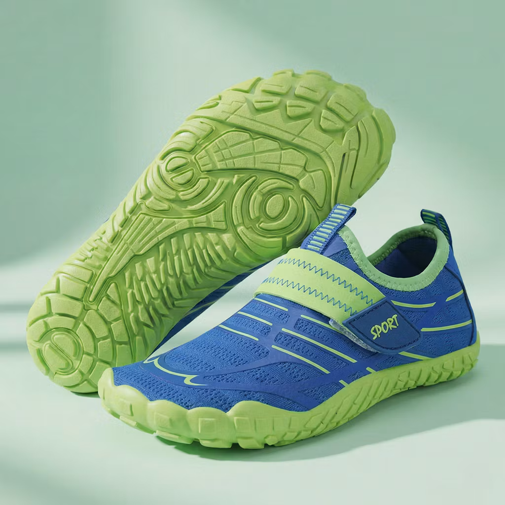 Lasten paljasjalkakengät (Keltainen/Sininen)