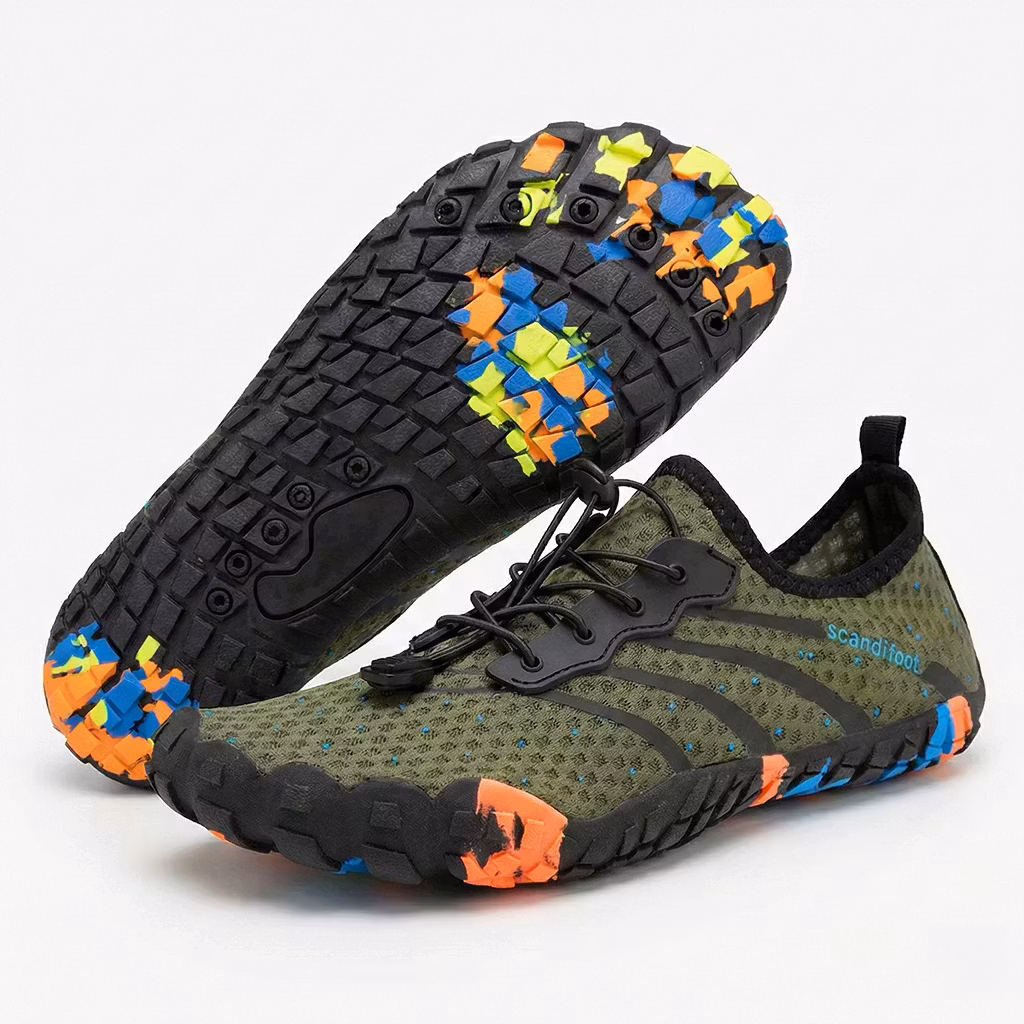 Paljasjalkakenkä urheilu (vihreä)