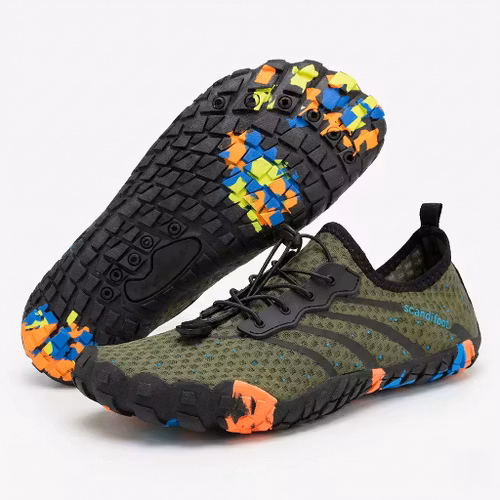 Paljasjalkakenkä urheilu (vihreä)