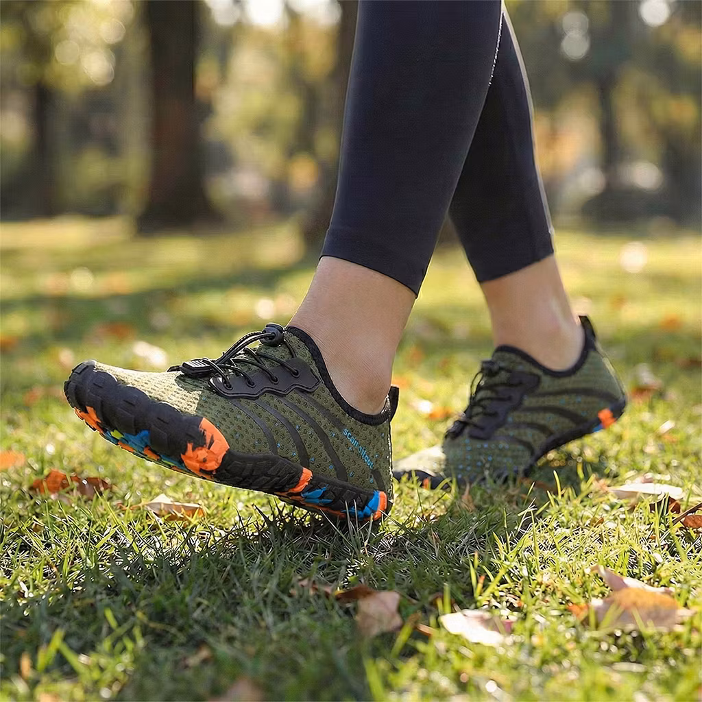 Paljasjalkakenkä urheilu (vihreä)