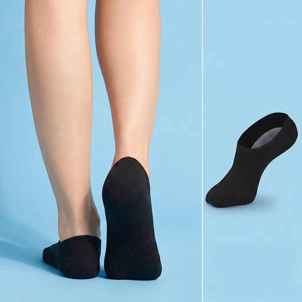 Kantapäätä pehmustavat geelisukat