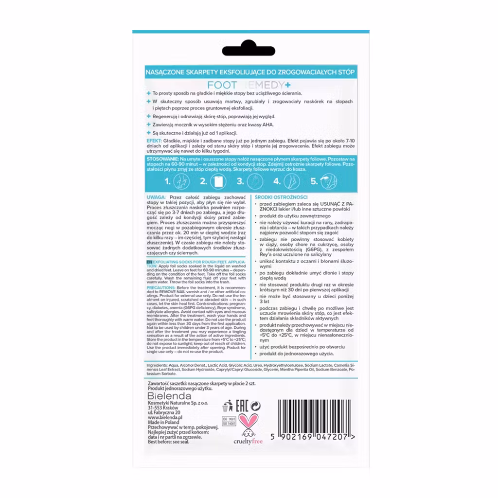 Kuorintasukat jaloille (Pehmentävä)