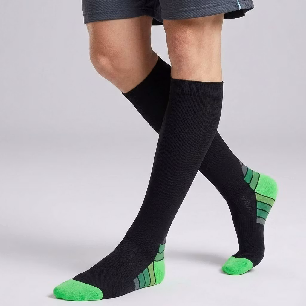 Vihreät tukisukat aktiviteetteihin